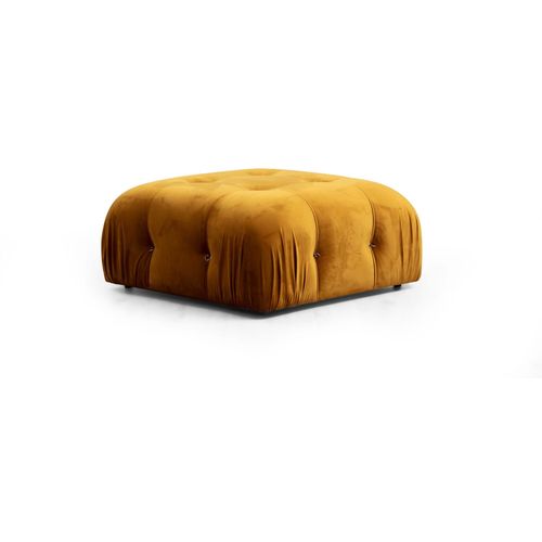 Atelier Del Sofa Tabure, Senf, Bubble Pouffe - Mustard slika 1