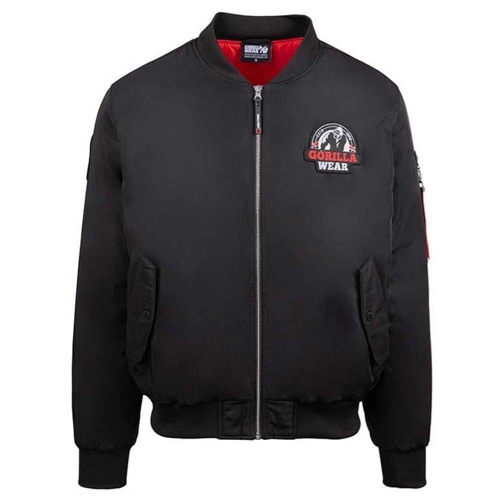 Gorilla Wear COVINGTON Bomber Jakna, Crna slika 3