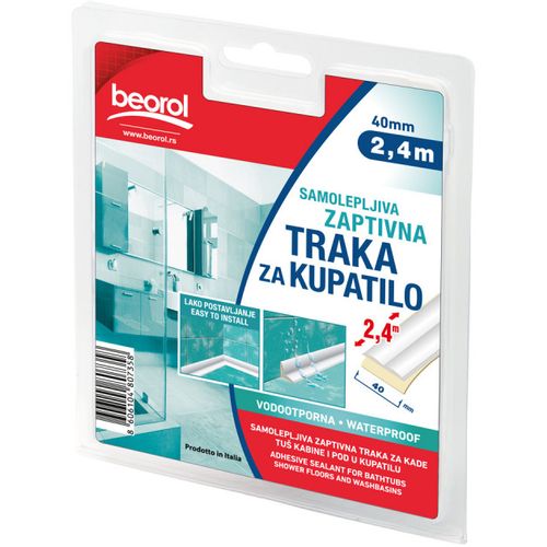 Beorol Samolepljiva zaptivna traka za kupatilo 40mm x 2.4m slika 1