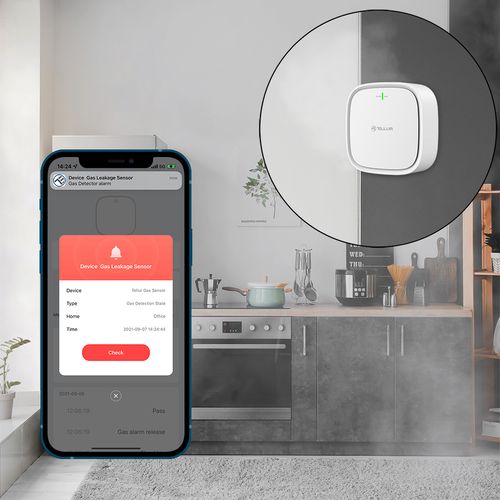 Tellur Smart WiFi smoke sensor smoke sensor, bijeli slika 16