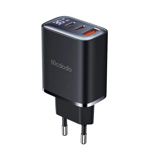 MCDODO CH-2180 ZIDNI PUNJAČ 30W, TIP-C x 2 + USB-A KONEKTORI, Display slika 1