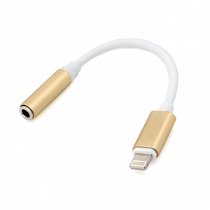 Adapter za slusalice iP-11 iPhone lightning na 3.5mm zlatni