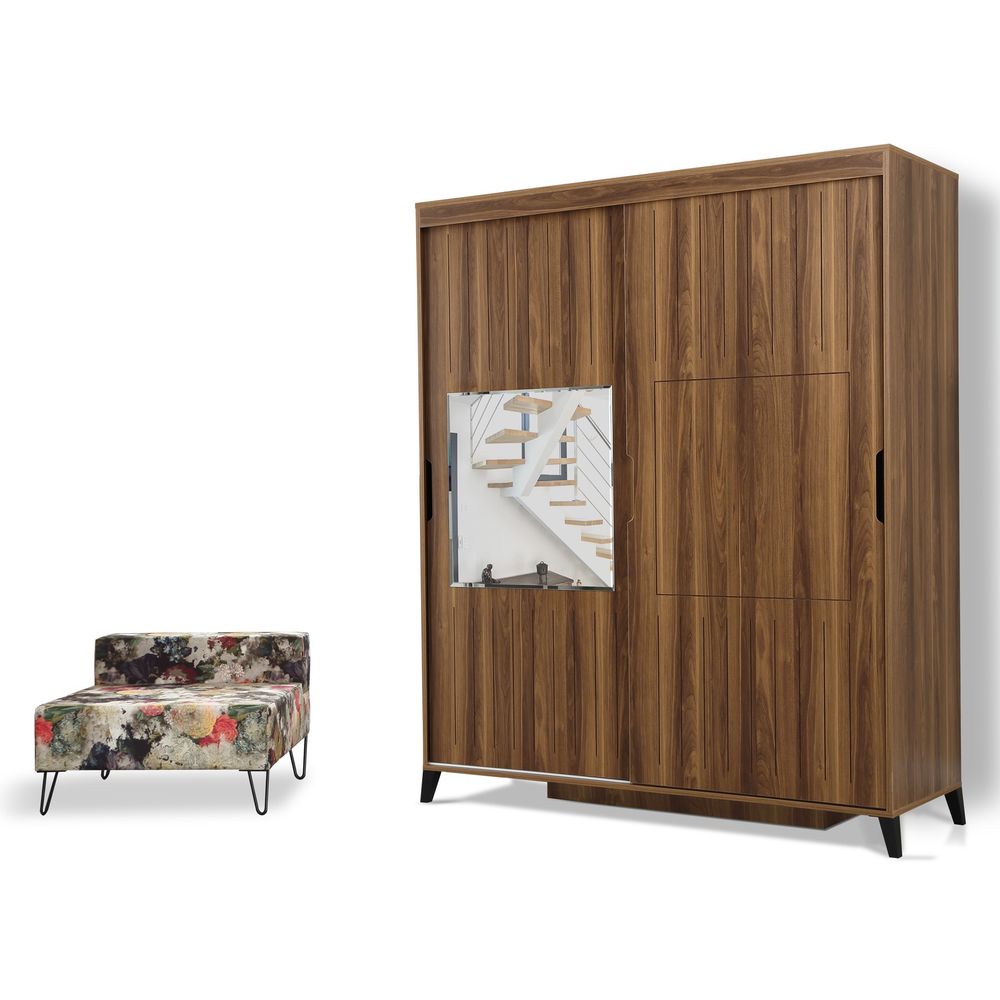 Pasific Home Fuga 190 - Ormar od orahovog drveta slika 5