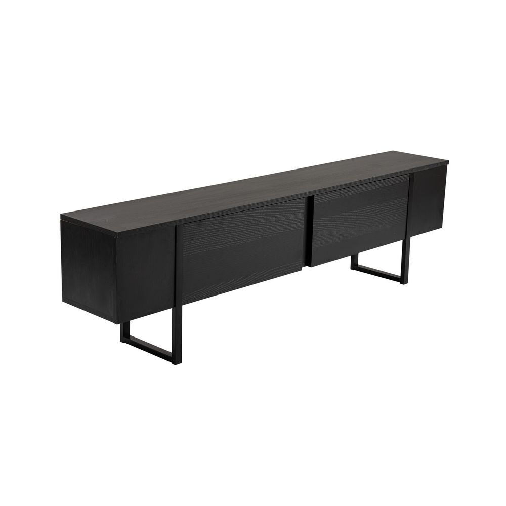 Serenity - Crni TV Stalak od Drva slika 9