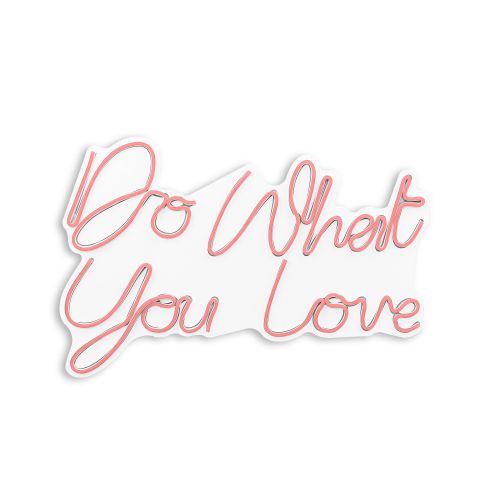 Wallity Dekorativna plastična led rasvjeta Do What You Love - ružičasta slika 5