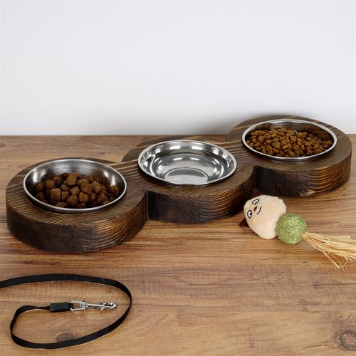 PET010 Walnut Pet Food Bowl slika 3