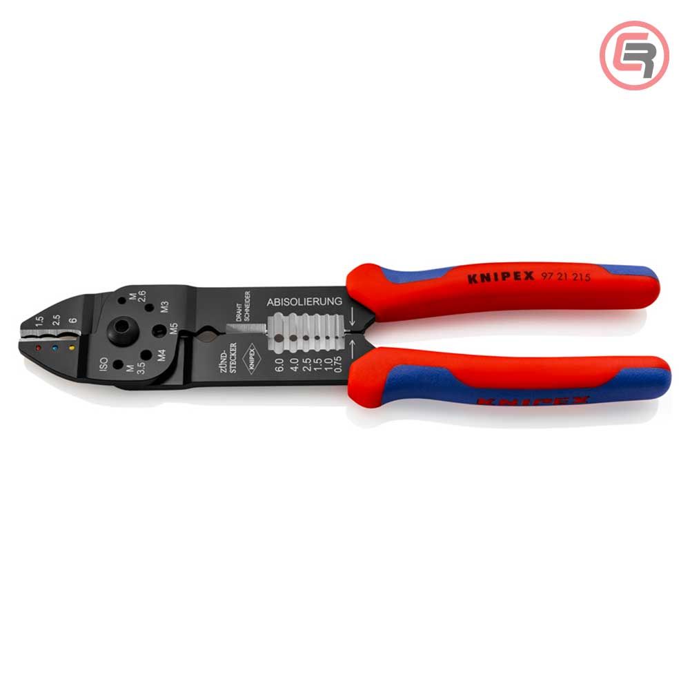 Knipex Kliješta Za Kabl Stopice Izolirane 0,5 - 6 mm2 – 97 21 215 slika 1
