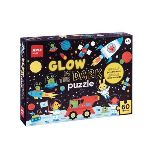 APLI kids Puzzle koje svetle u mraku - svemir slika 1