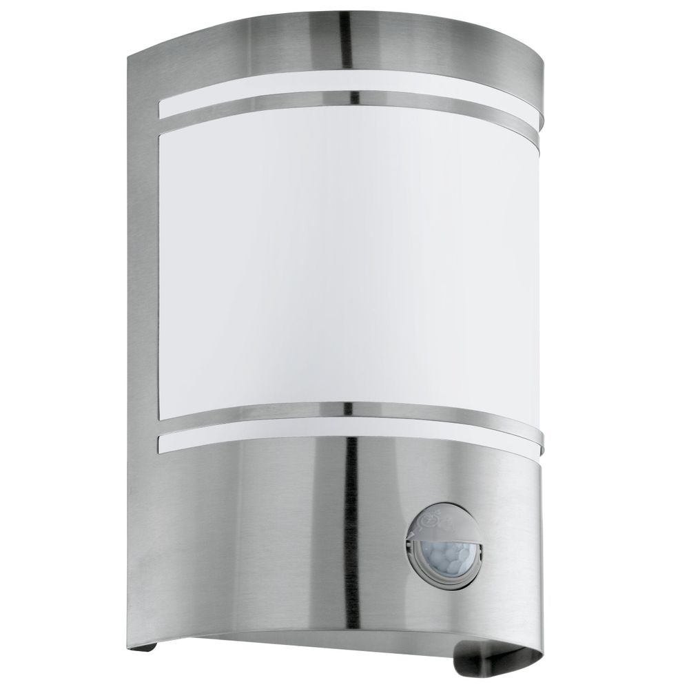 Eglo Cerno Vanjska Zidna Lampa s Senzorom - Inox/Opal Staklo, Bijela slika 1