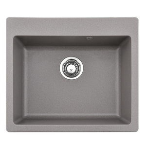 Inter Ceramic sudoper usadni pravokutni 50x57x22,5 cm +  sifon, granit sivi