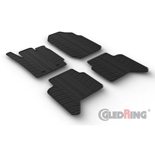 Gledring gumeni tepisi za Ford Ranger Double Cabin 05.2013-> (automatic) slika 1