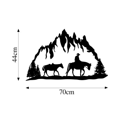 Wallity Metalna zidna dekoracija, Cowboy - 313 slika 6
