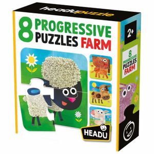 HEADU Progresivne puzzle - Farma, 8kom
