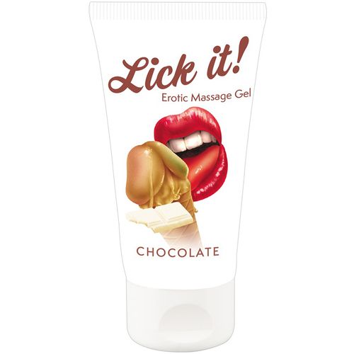 Gel za masažu sa ukusom čokolade Lick it Chocolate slika 1