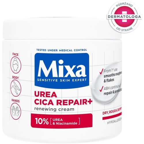 Mixa Urea Cica Repair obnavljajuća krema za suvu kožu 400ml slika 1