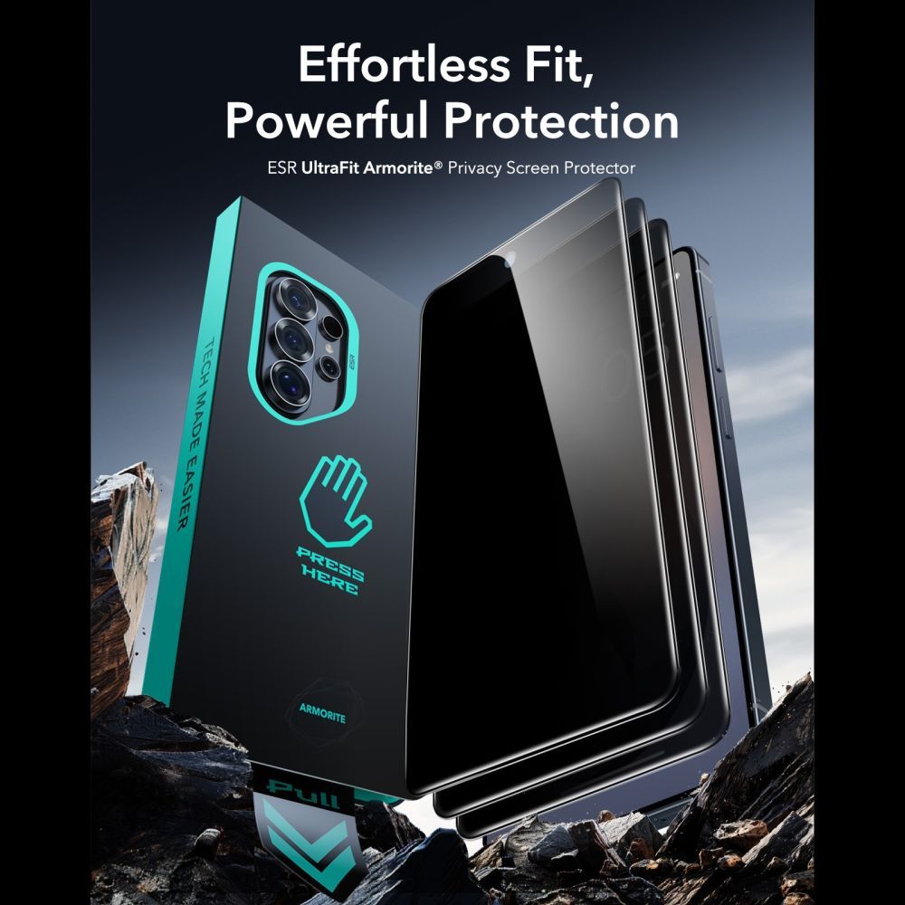ESR UltraFit Armorite Privacy kaljeno staklo za Samsung Galaxy S26 Ultra (1 kom.) slika 3