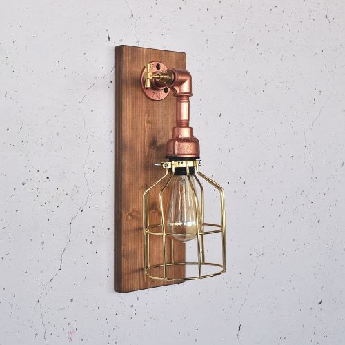 Pp170 Wooden
Rose Gold Wall Lamp slika 5