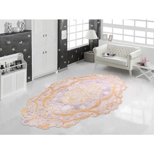 Vitaus Tepih oblikovani FGR-S170-Kahve-Varak-80x120cm slika 2