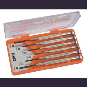 Set preciznih odvijača, 4x utor veličine 1.4, 2.0, 2.4, 3 mm i 2x PH veličine 0 i 1 AVIT AV05010 komplet odvijača 6-dijelni