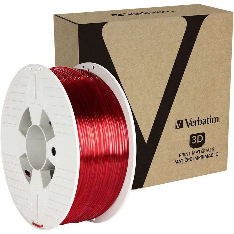 Verbatim Verbatim 55062  3D pisač filament PETG  2.85 mm 1 kg crvena (prozirna)  1 St. image