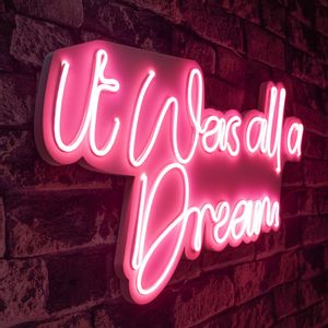 It was all a Dream - Pink Pink Decorative Plastic Led Lighting