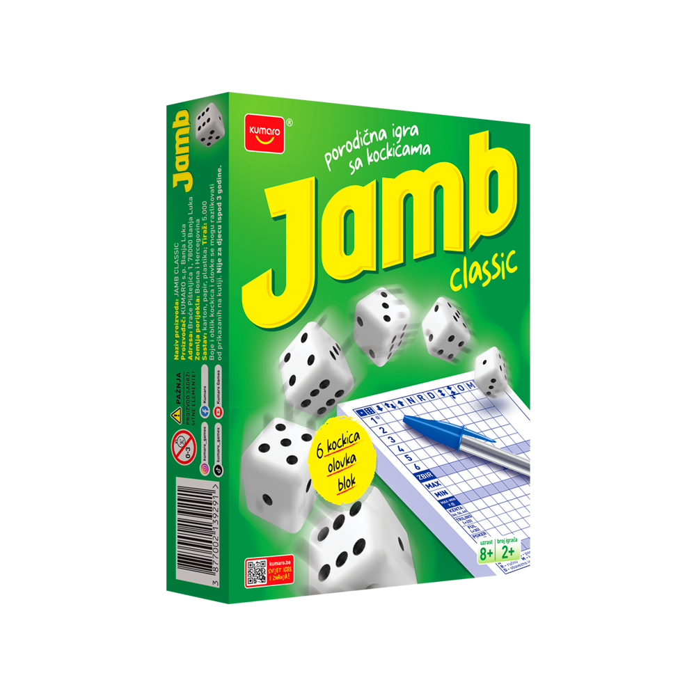 Kumaro Društvena igra Jamb Classic slika 1