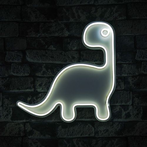 Wallity Ukrasna plastična LED rasvjeta, Dino the Dinosaur - White slika 8