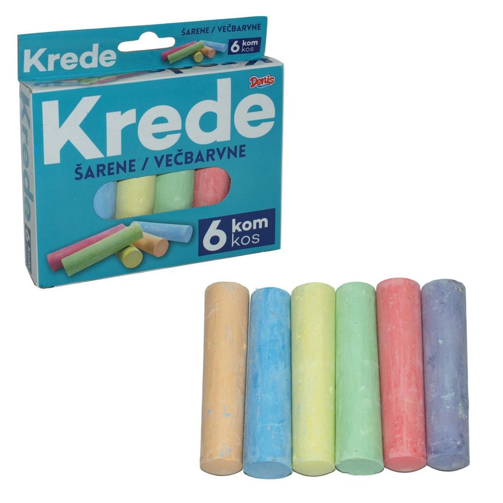 Kreda u boji Jumbo set, 6/1 pak, kutija slika 1