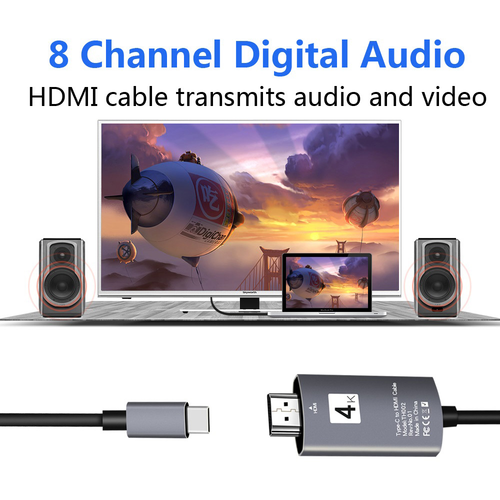 Adapter Type C na HDMI M 4K 30Hz crveni slika 5