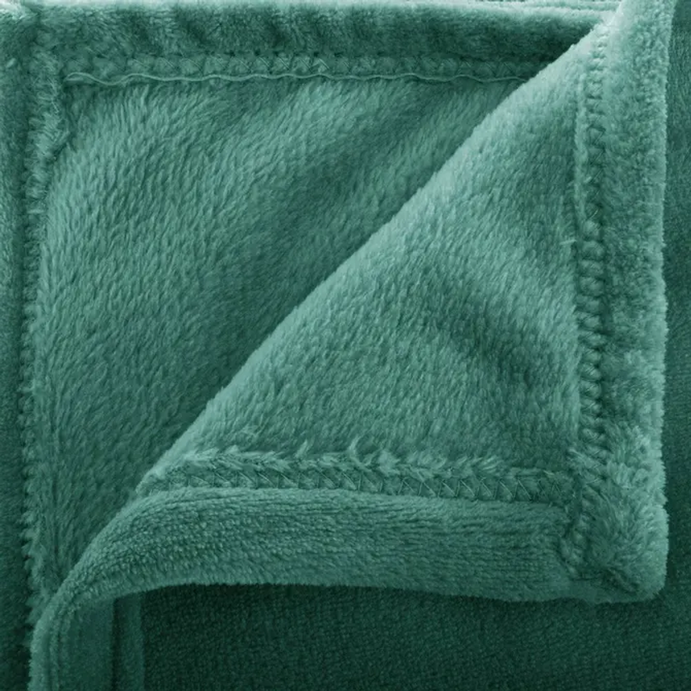 Atmosphera deka flanel 180x130cm poliester zelena slika 1