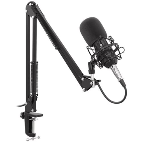 Natec NGM-1695 GENESIS RADIUM 300 XLR, Studio Condenser Microphone w/Arm, 3.5mm/XLR Connectors, Black slika 1