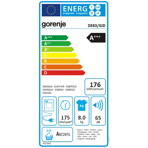 Gorenje sušilica rublja s toplinskom pumpom DE83/GID slika 7