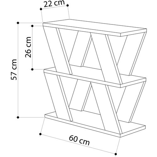 Woody Fashion Pomoćni stol, Antracit, Lazena - Anthracite slika 3