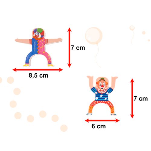 Montessori drveni balansirajući toranj klaunova, 16 kom. slika 3