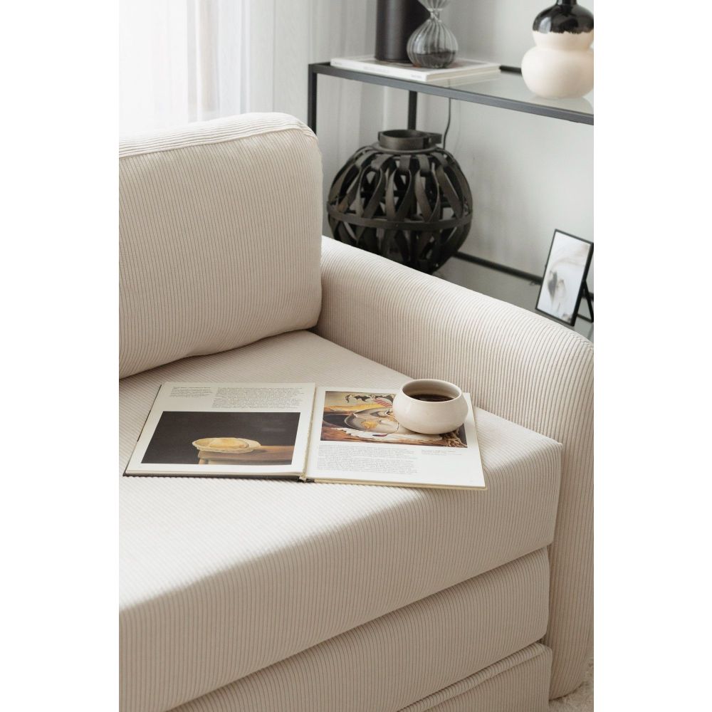Sofa na razvlačenje za jednu osobu Nest u bijeloj boji slika 3