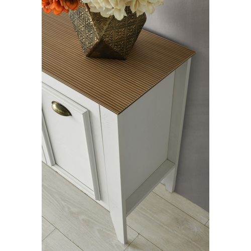 Rustic Console with Mirror White
Walnut Console slika 5