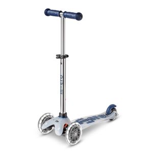 Micro Romobil Mini Deluxe Flux LED, Navy