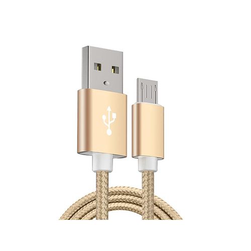 Xwave Kabl USB2.0 na Micro USB 2M,2A,aluminium,upleteni,zlatni slika 2