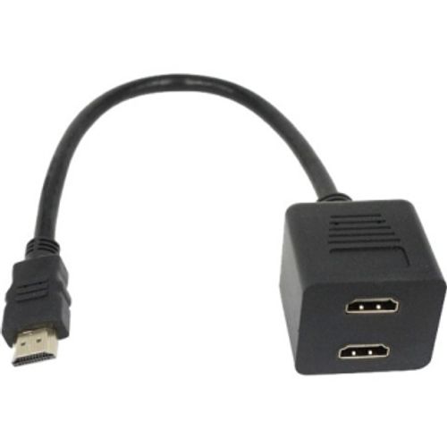FAST ASIA Adapter HDMI - HDMI M/2F (spliter) crni slika 1