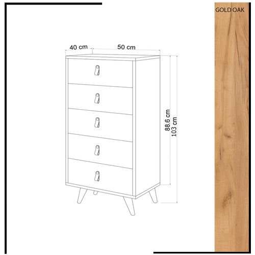 Frenzu Oak
White Dresser slika 4