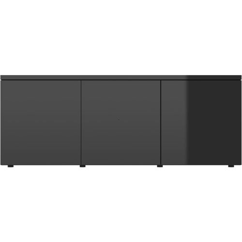 TV ormarić visoki sjaj crni 80 x 34 x 30 cm od iverice slika 34