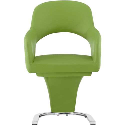 Blagovaonske stolice od umjetne kože 4 kom zelene slika 3