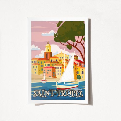 Wallity Poster A3, Saint Tropez - 2008 slika 1