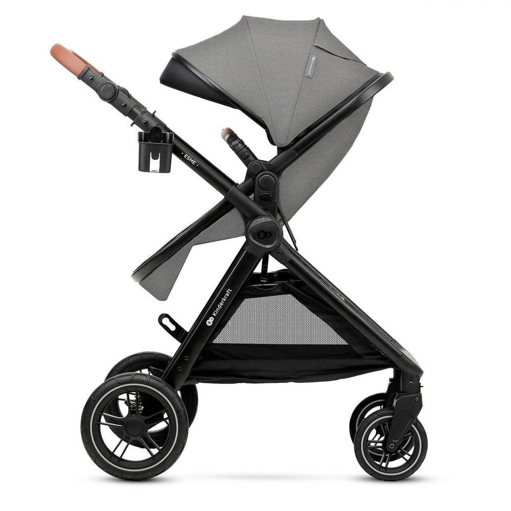Kinderkraft Kolica za bebe Esme Set 3u1, Moonlight Grey slika 4