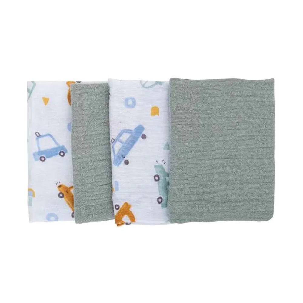 Bubaba by FreeON Muslin pelene mint i autići 4/1 slika 1