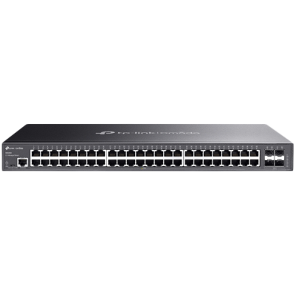 TP-Link SG3452 Omada 48-Port Gigabit L2+ Managed Switch with 4 SFP Slots, 48× Gigabit RJ45 ports and 4× Gigabit SFP slots, Static Routing, VLAN, ACL, QoS, IGMP Snooping, ERPS, Zero-TouchProvisioning, Omada APP slika 1