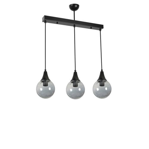 Afra 3 Lü Sıralı Siyah Füme Camlı Sarkıt Black
Fume Chandelier slika 2