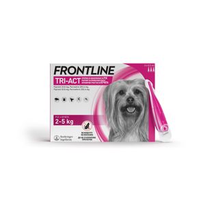 FRONTLINE Tri-Act XS, otopina za nakapavanje, za pse 2-5 kg, 3x0,5 mL