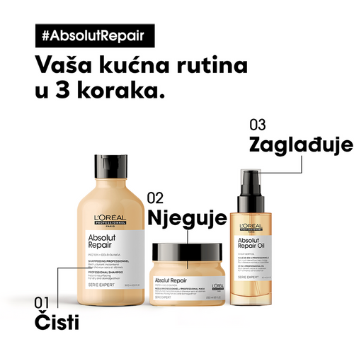 L'Oreal Professionnel Maska za jako oštećenu kosu Absolut Repair - 250 ml slika 8