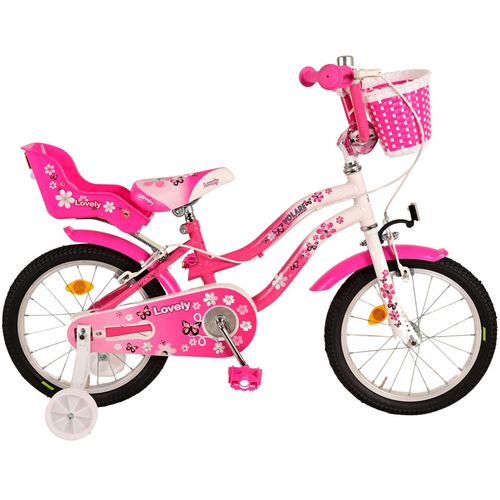 Dječji bicikl Volare Lovely s dvije ručne kočnice 16" roza-bijeli slika 6